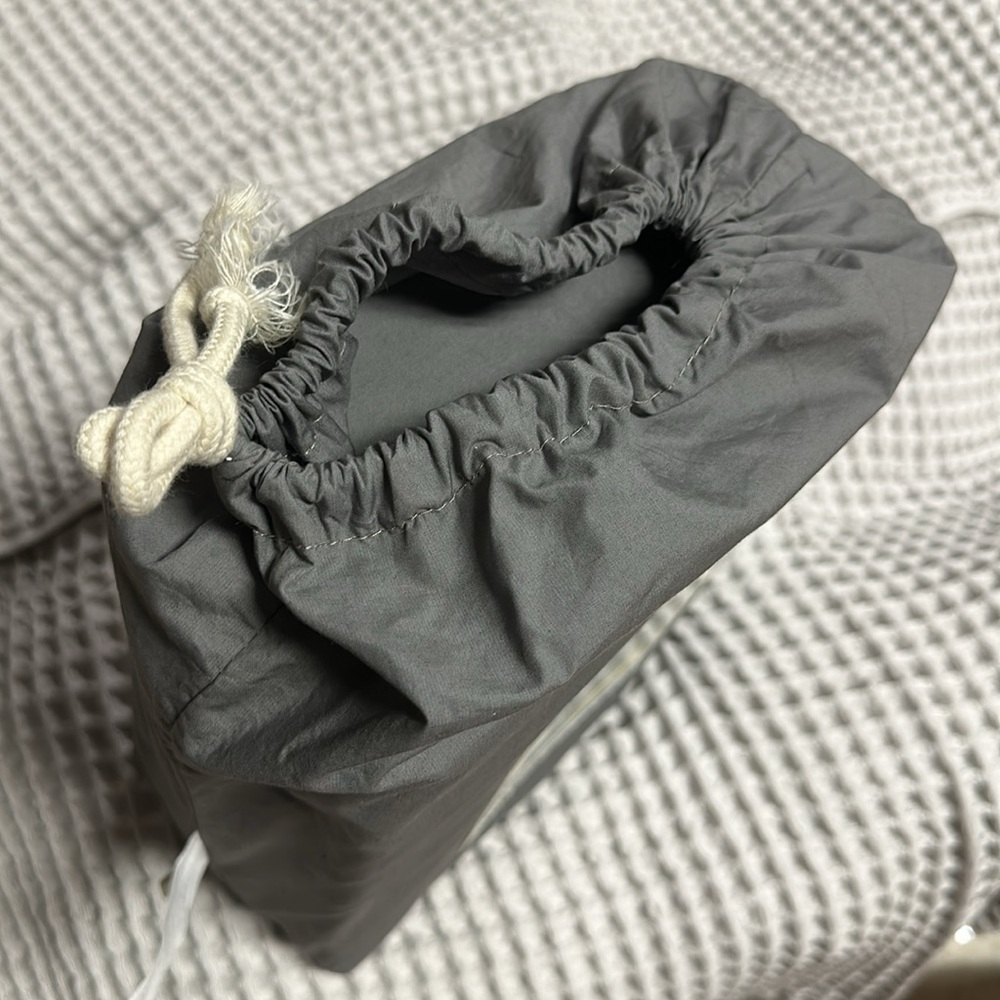 Casaluna Charcoal Supima Percale Sheet Set - Picture 4 of 4